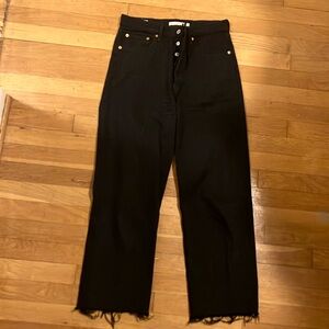 Levi’s ribcage ankle straight jeans
